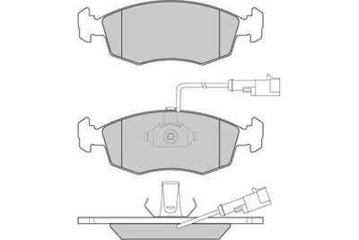 E.T.F. 12-0817 Тормозные колодки и сигнализаторы  для LANCIA DEDRA SW (835_) 1.8 GT 16V (835EH)