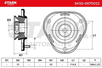 тампон на макферсън STARK SKSS-0670022