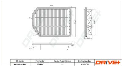 LUFTFILTER DR!VE+ DP1110100640
