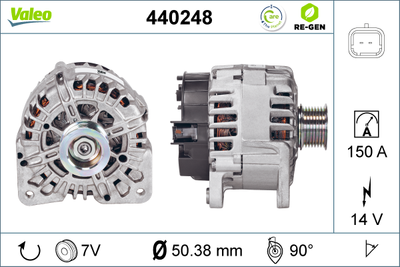 Генератор VALEO 440248 для RENAULT ESPACE
