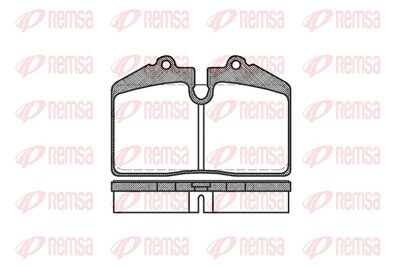 комплект спирачно феродо, дискови спирачки REMSA 0140.50