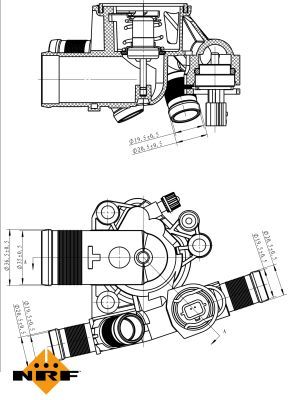 Thermostat, coolant 725051