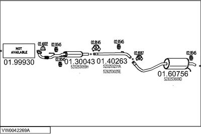 SISTEM DE ESAPAMENT MTS VW0042269A018609