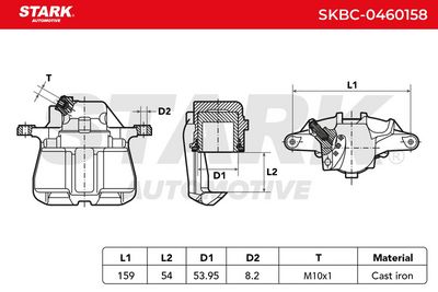 спирачен апарат STARK SKBC-0460158