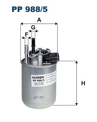 Топливный фильтр FILTRON PP 988/5 для NISSAN PULSAR
