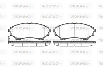 Комплект тормозных колодок, дисковый тормоз WOKING P10513.00 для FORD RANGER
