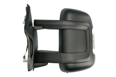 Zijspiegel Links (handmatig, in reliëf, medium, met indicator, met temperatuursensor, w16w gloeilamp) past: CITROEN JUMPER III  FIAT DUCATO  PEUGEOT BOXER 04.06-10.23