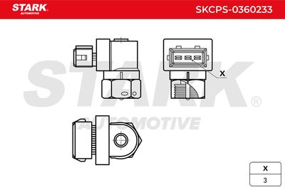 импулсен датчик, колянов вал STARK SKCPS-0360233