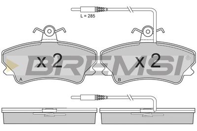 BREMSI BP2809 Тормозные колодки и сигнализаторы для RENAULT ESPACE II (J/S63_) 2.1 TD (J633, J634, J/S635, J/S63D) BREMSI BP2809 Тормозные колодки и сигнализаторы для RENAULT ESPACE II (J/S63_) 2.1 TD (J633, J634, J/S635, J/S63D)