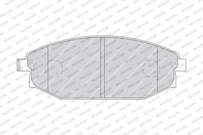Remblokken set Voor , past: HYUNDAI GALLOPER I, GALLOPER II 2.5D/2.6D/3.0 08.91-12.03