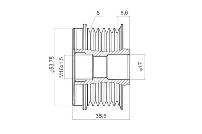 GENERATORFREILAUF VALEO 588447 2