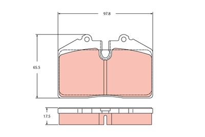 Remblokken set Voor , past: AUDI COUPE B3  FERRARI F355 BERLINETTA, F355 SPIDER  PORSCHE 911, 911 TARGA, 968 2.2-3.8 09.90-12.00