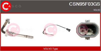 Čidlo, teplota výfukových plynů CASCO CSN95F03GS