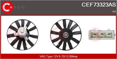 VENTILATOR RADIATOR CASCO CEF73323AS