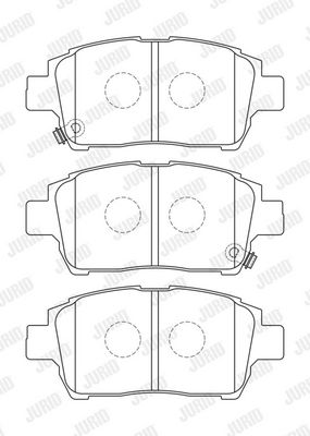 BREMSBELAGSATZ SCHEIBENBREMSE JURID 573737J 1