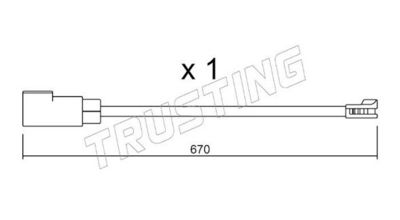 SENZOR DE AVERTIZARE UZURA PLACUTE DE FRANA