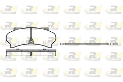 Комплект тормозных колодок, дисковый тормоз ROADHOUSE 2026.12 для PEUGEOT J9