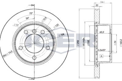спирачен диск ICER 78BD6464-1