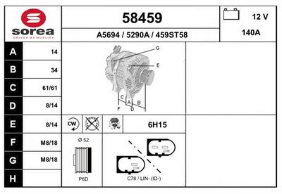 GENERATOR EAI 58459