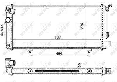 RADIATOR RACIRE MOTOR NRF 54628 4