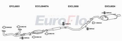 Układ wydechowy EUROFLO CLGAL252001C