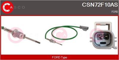 SENZOR TEMPERATURA GAZE EVACUARE