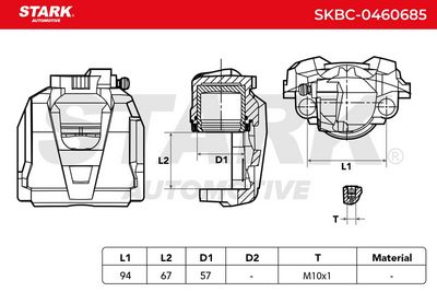 спирачен апарат STARK SKBC-0460689
