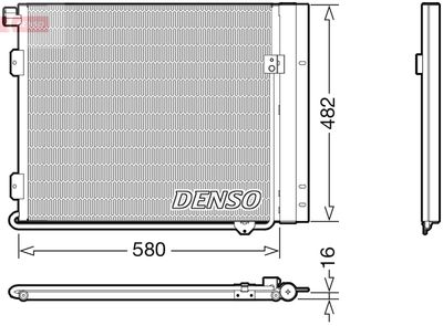 DENSO Kondensator, Klimaanlage