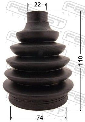 Bellow Kit, drive shaft 0217P-QG15