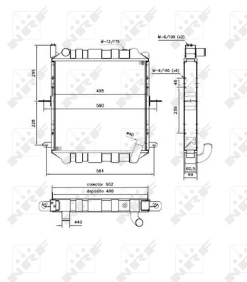 Радиатор, охлаждение двигателя WILMINK GROUP WG1721877 для NISSAN CABSTAR