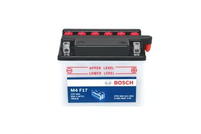 Стартерная аккумуляторная батарея BOSCH 0 092 M4F 170 для PEUGEOT FOX