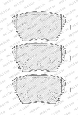BREMSBELAGSATZ SCHEIBENBREMSE FERODO FDB5334 1