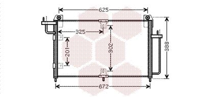VAN WEZEL 81005065 Радиатор кондиционера  для SSANGYONG KORANDO (Сан-янг Kорандо)