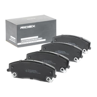 комплект спирачно феродо, дискови спирачки RIDEX 402B0709