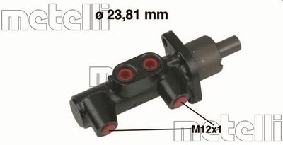 Главный тормозной цилиндр METELLI 05-0372 для FORD ESCORT