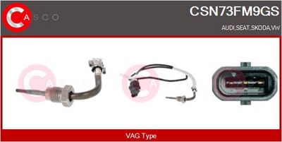 SENZOR TEMPERATURA GAZE EVACUARE