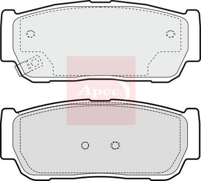 APEC Brake Pad Set, disc brake PAD1380