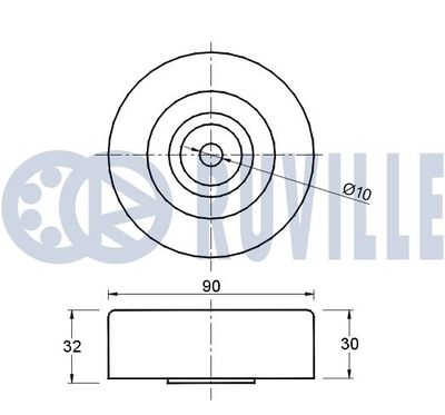 ROLA GHIDARE/CONDUCERE CUREA TRANSMISIE RUVILLE 541651 1