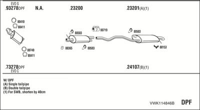 SISTEM DE ESAPAMENT WALKER VWK114846B