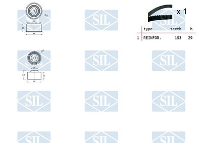 SET CUREA DE DISTRIBUTIE Saleri SIL TK1470 1