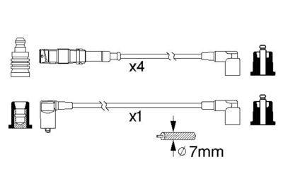 Ignition Cable Kit 0 986 356 333