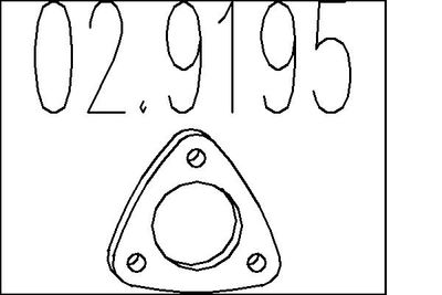 MTS 02.9195 Прокладка глушителя для OPEL CORSA B (S93) 1.0 i 12V (F08, F68, M68) MTS 02.9195 Прокладка глушителя для OPEL CORSA B (S93) 1.0 i 12V (F08, F68, M68)