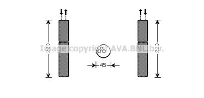 Осушитель, кондиционер AVA QUALITY COOLING MTD233 для MITSUBISHI GALANT