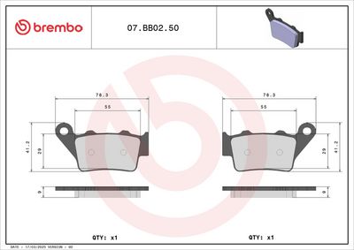 BREMSBELAGSATZ SCHEIBENBREMSE