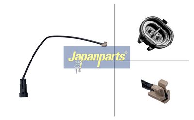 JAPANPARTS Įspėjimo kontaktas, stabdžių trinkelių susidėvėjimas