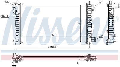 RADIATOR RACIRE MOTOR NISSENS 63576A 5