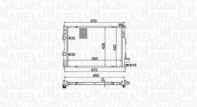 MAGNETI MARELLI Kühler, Motorkühlung
