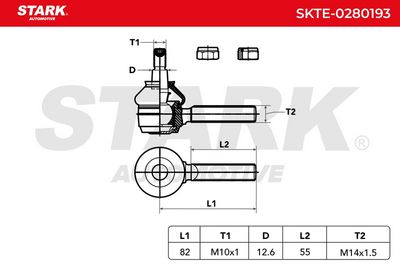 накрайник на напречна кормилна щанга STARK SKTE-0280193