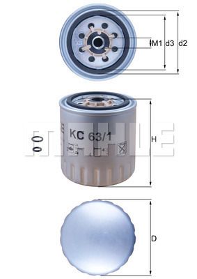 Топливный фильтр KNECHT KC 63/1D для MERCEDES-BENZ C-CLASS