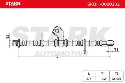 спирачен маркуч STARK SKBH-0820202